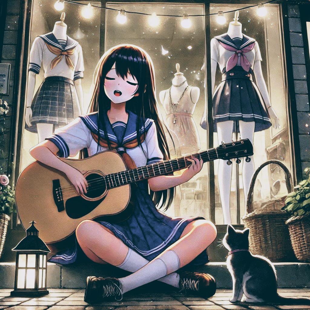 歌う少女