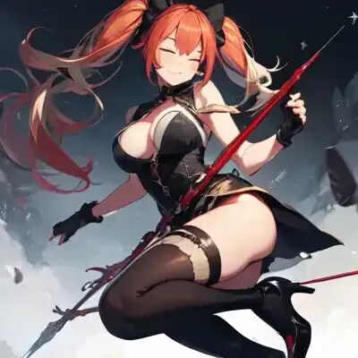 糸目の槍使い・赤
