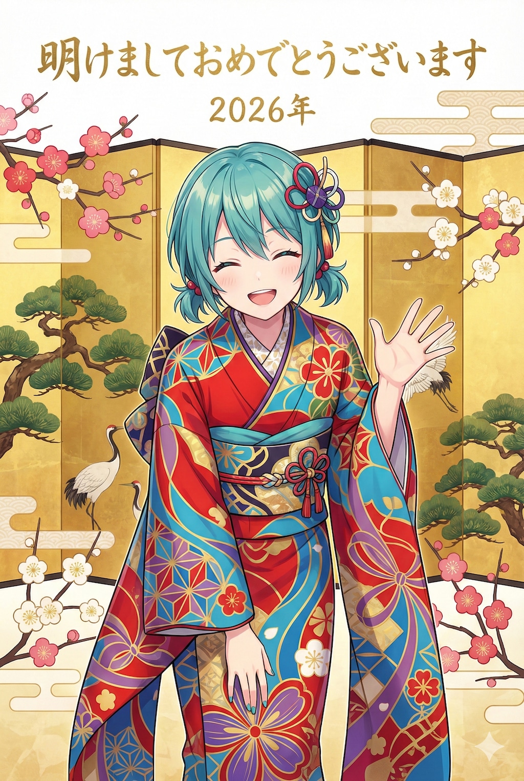 ミクさん 新年のご挨拶🎍