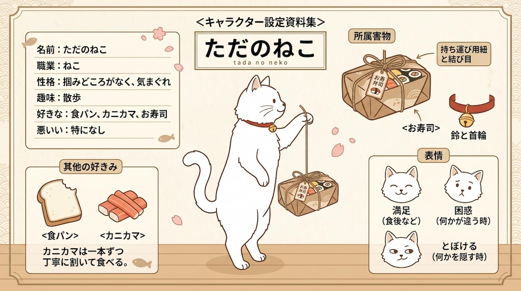 ただのねこのキャラクターシート