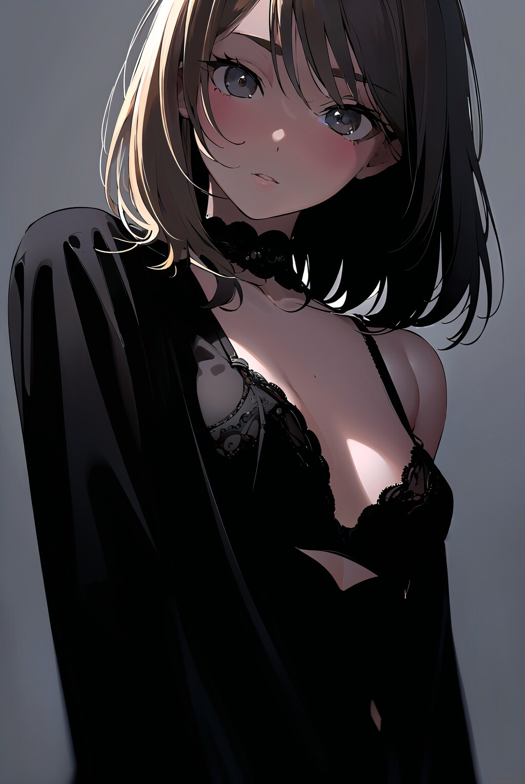 黒い下着が似合う女性