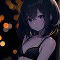 黒い下着が似合う女性 5枚目