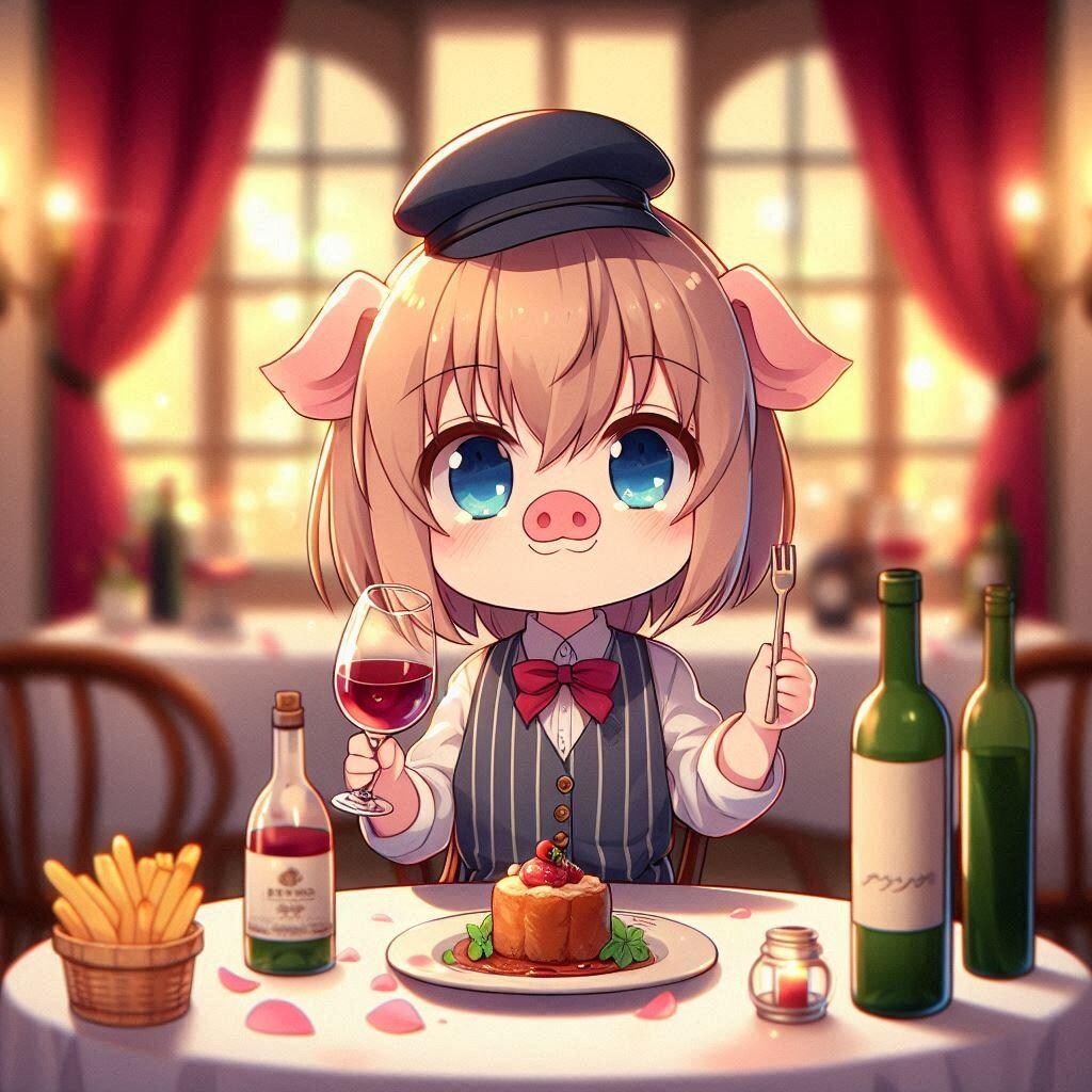 豚耳ちゃんの夕食