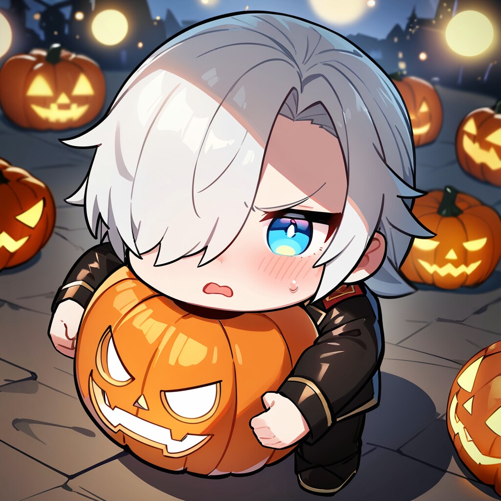 まだこのカボチャはやれん！