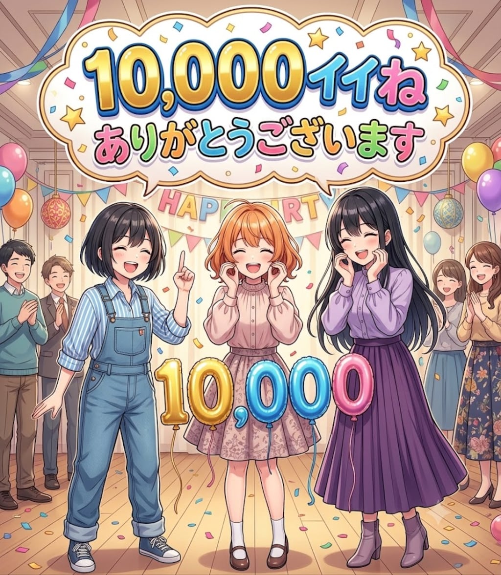 10,000イイね、ありがとうございます‼️