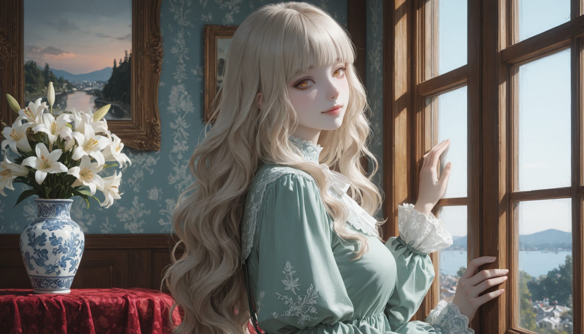 時の瞬き・窓辺 | の人気AIイラスト・グラビア