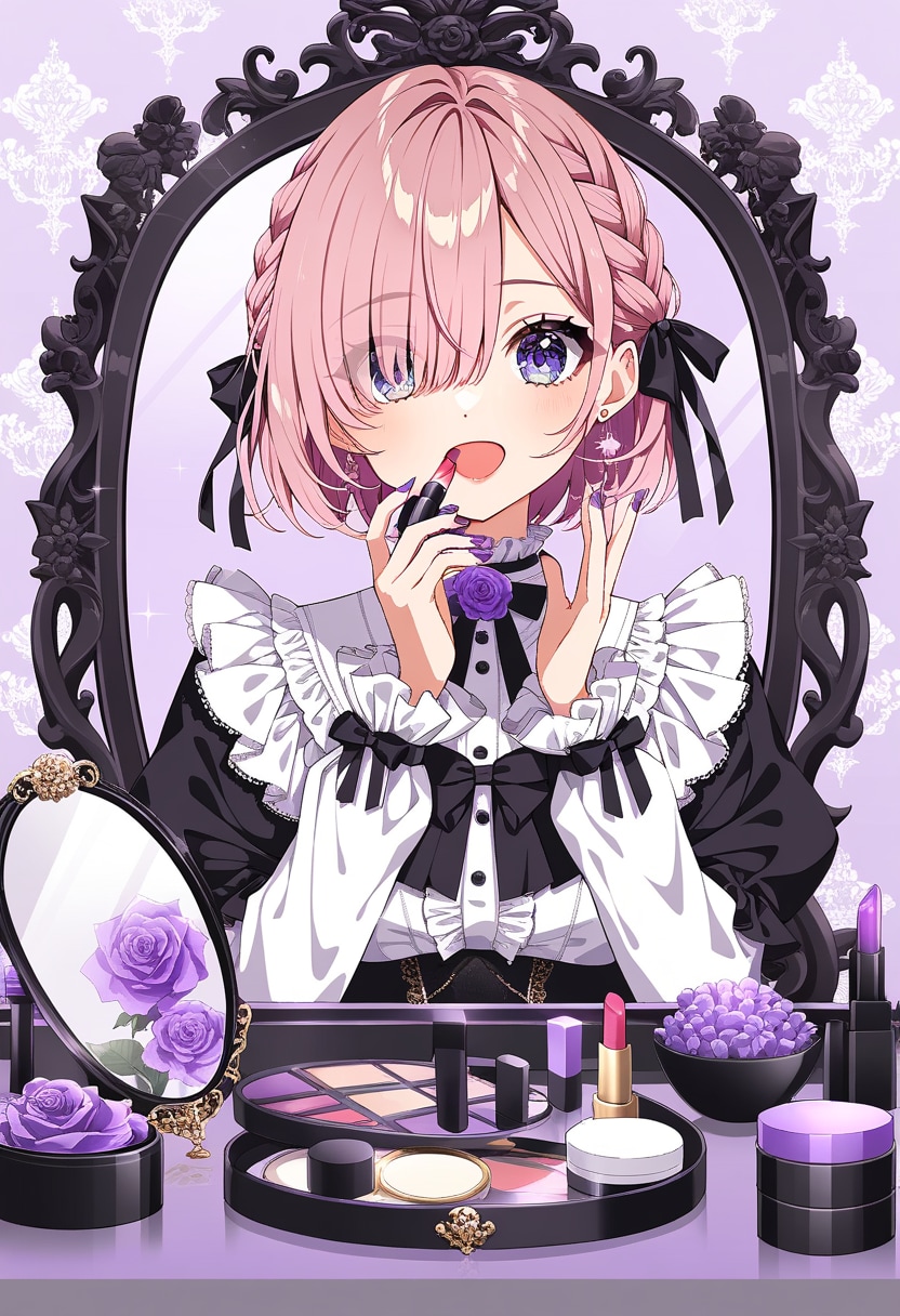 Days AI「メイク直し中のメイドさん」だけど・・・。
