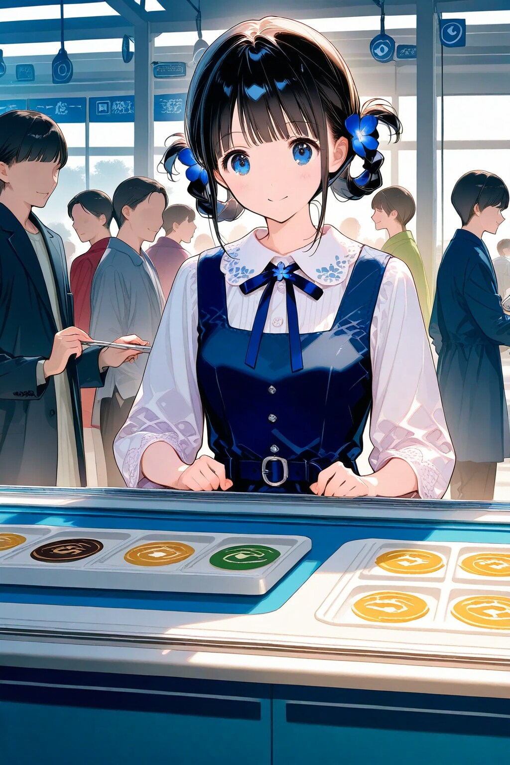 何かを選んでいるおだんごちゃん🍡✨