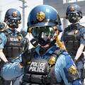 重装備の女警官 2枚目