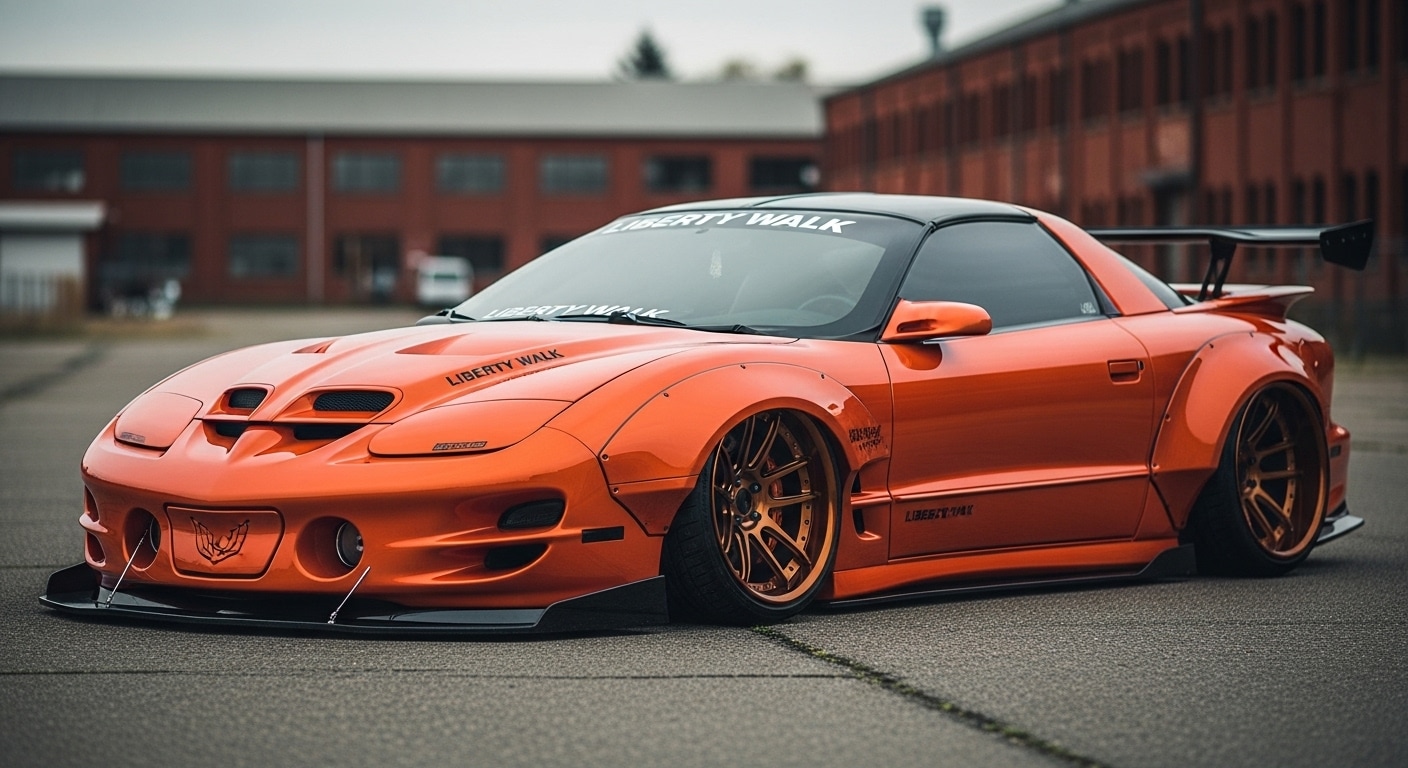 リバティーウォークポンティアックファイヤーバードトランザム | の人気AIイラスト・グラビア