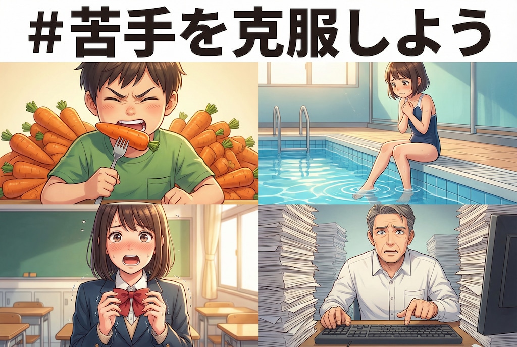 苦手を克服しよう企画バナー