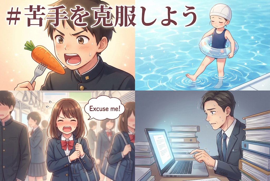 苦手を克服しよう企画バナー