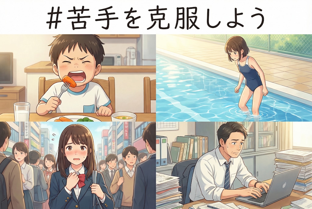 苦手を克服しよう企画バナー