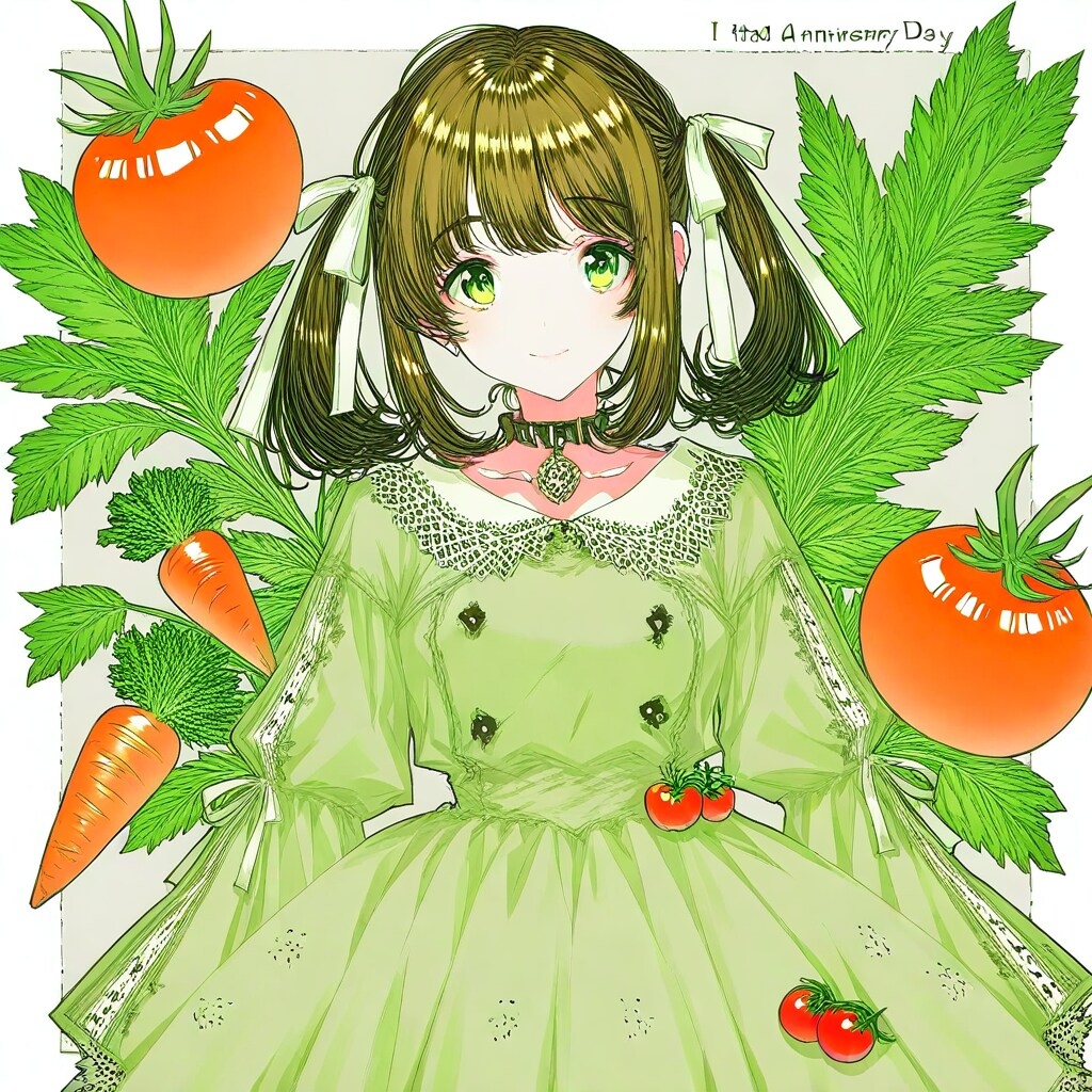 野菜の日らしい背景 | の人気AIイラスト・グラビア