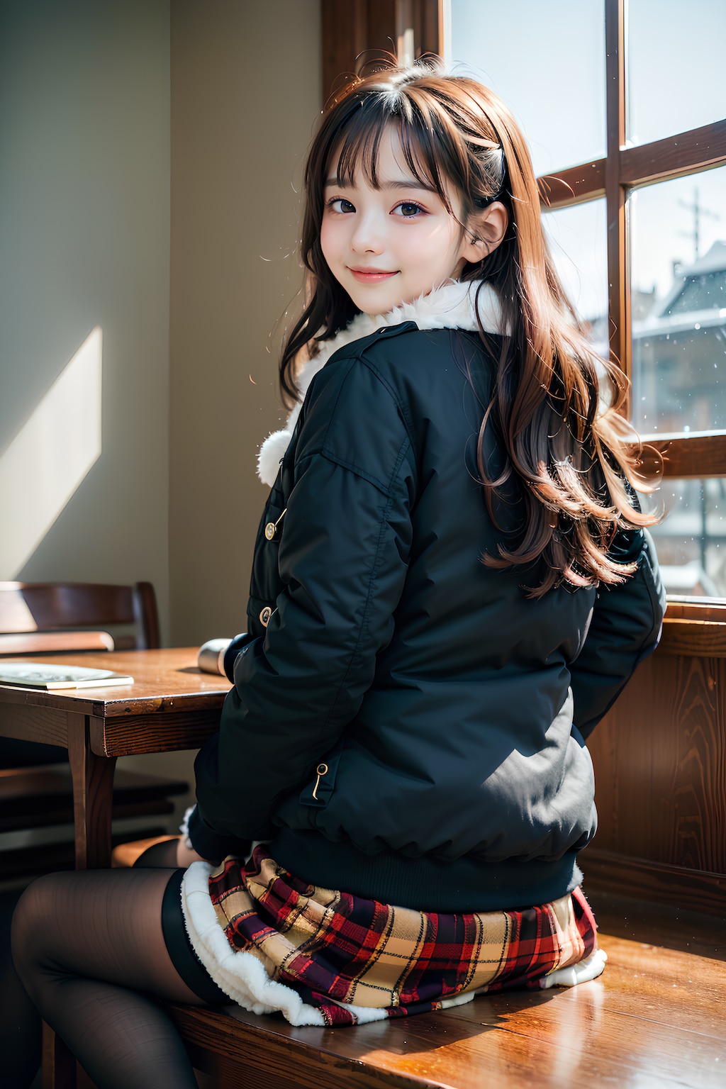 冬のパファーアウター