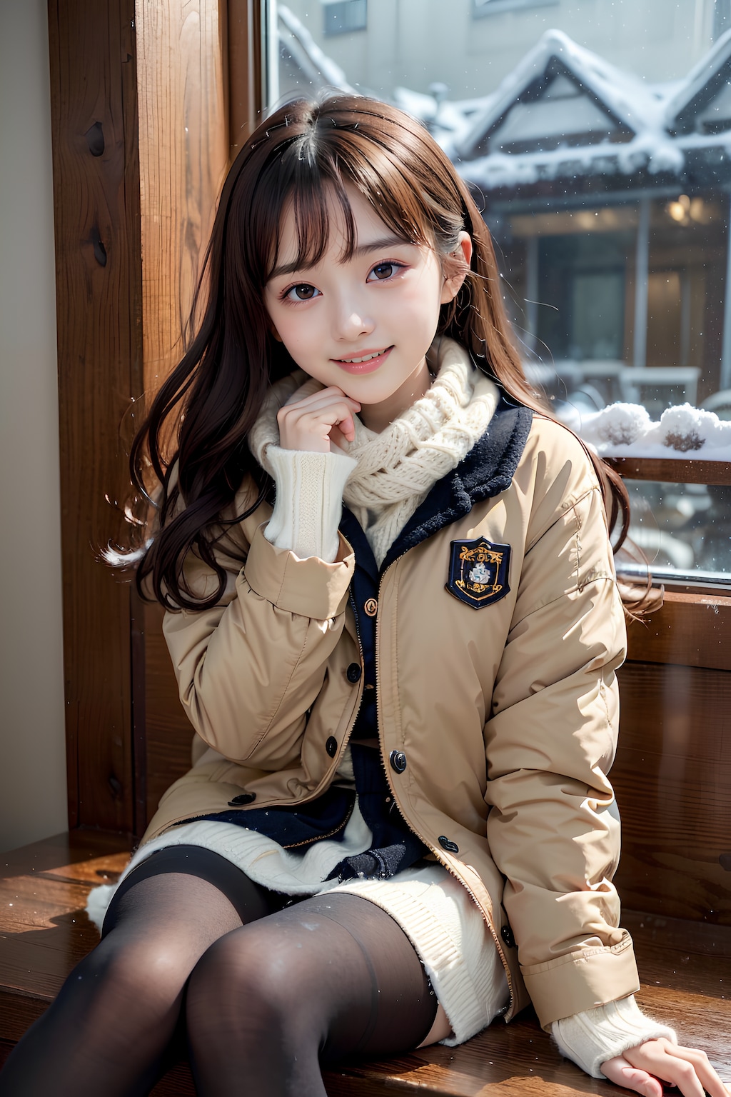 冬のパファーアウター