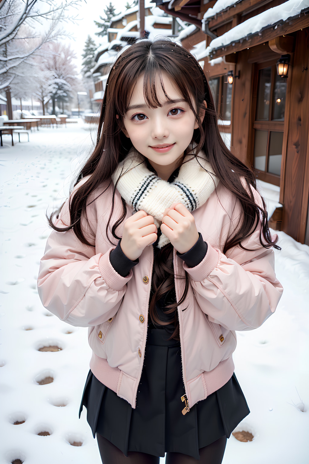 冬のパファーアウター