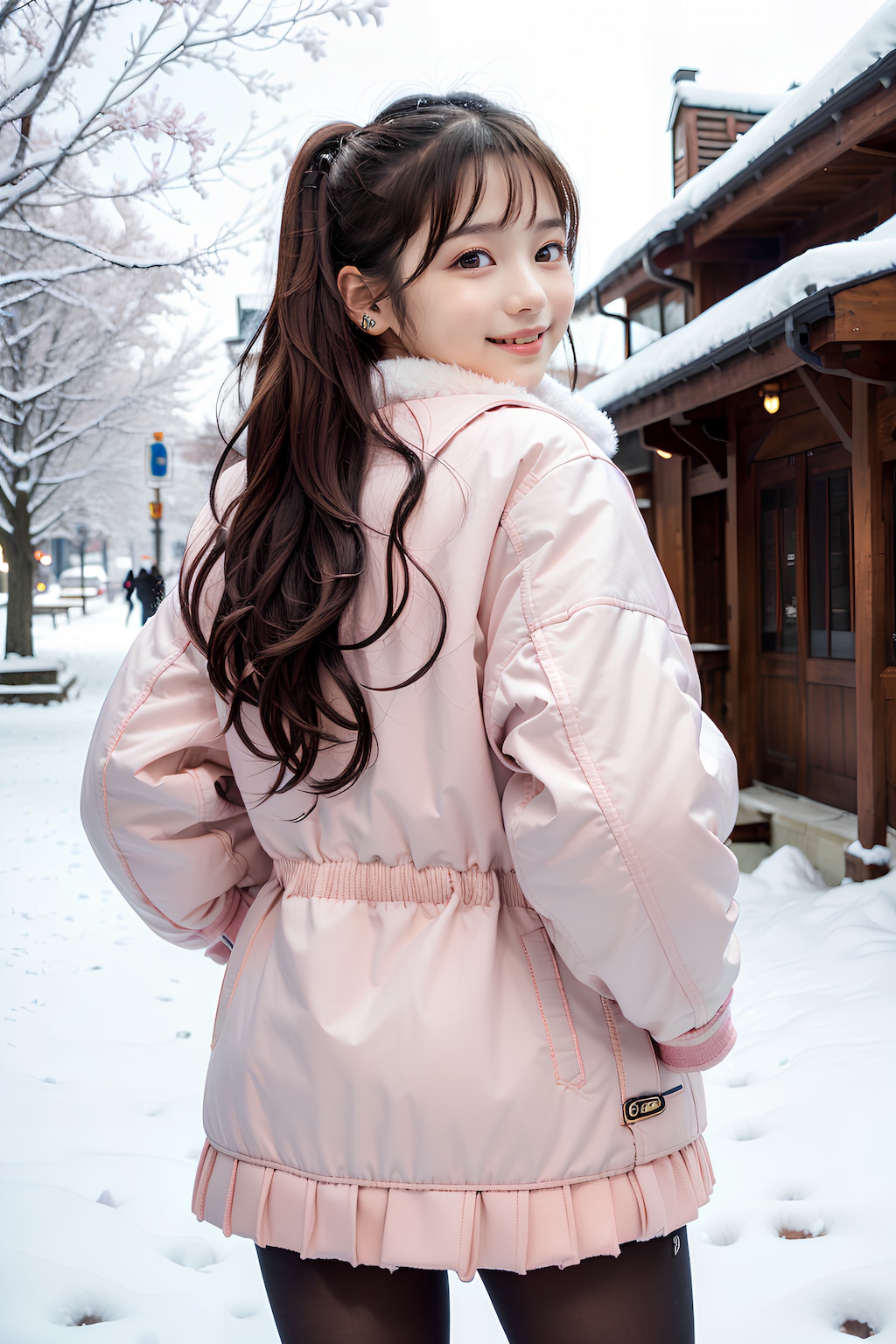 冬のパファーアウター