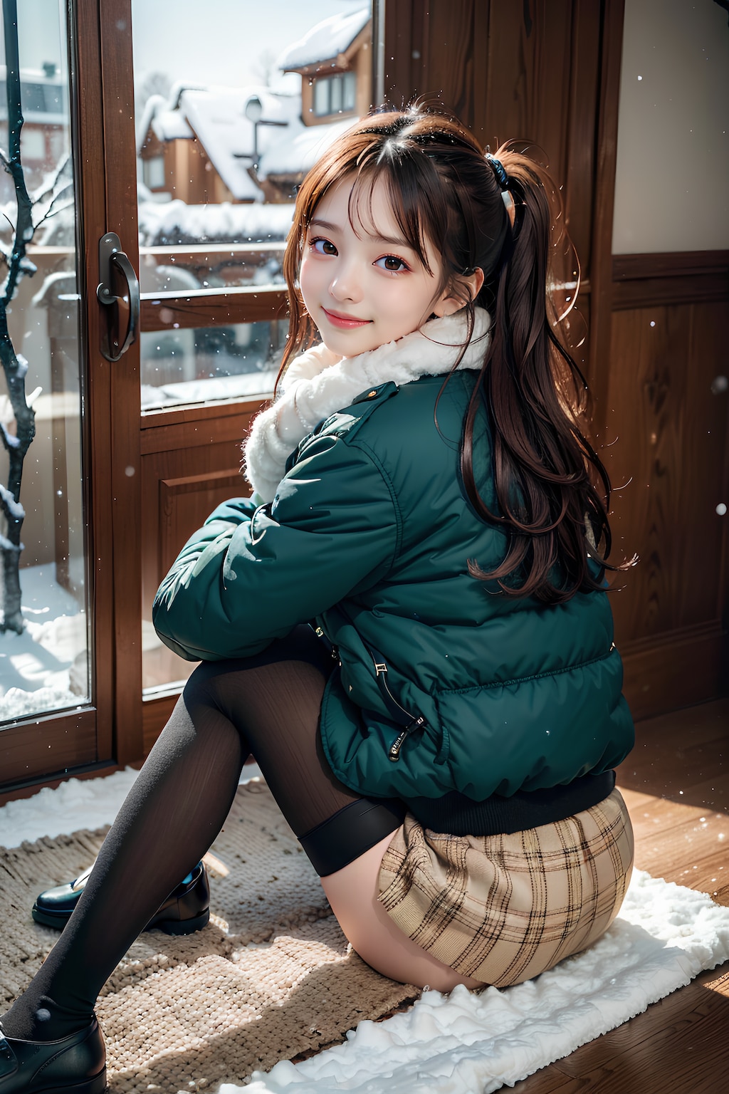 冬のパファーアウター