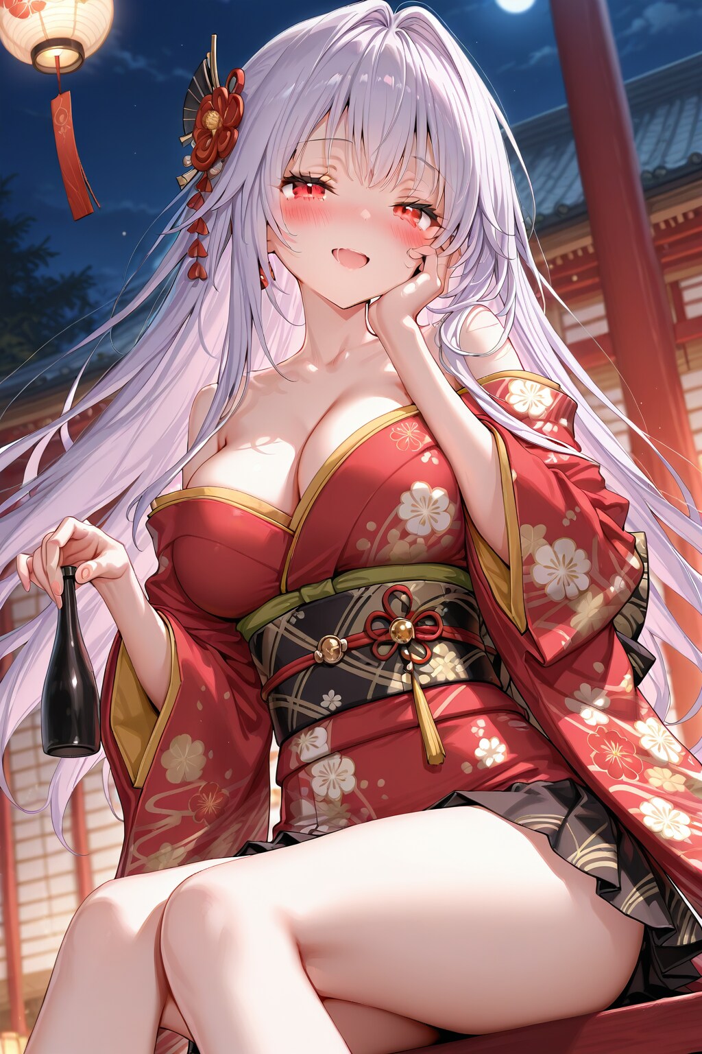 こっちで遊ぼ💓可愛い着物美少女