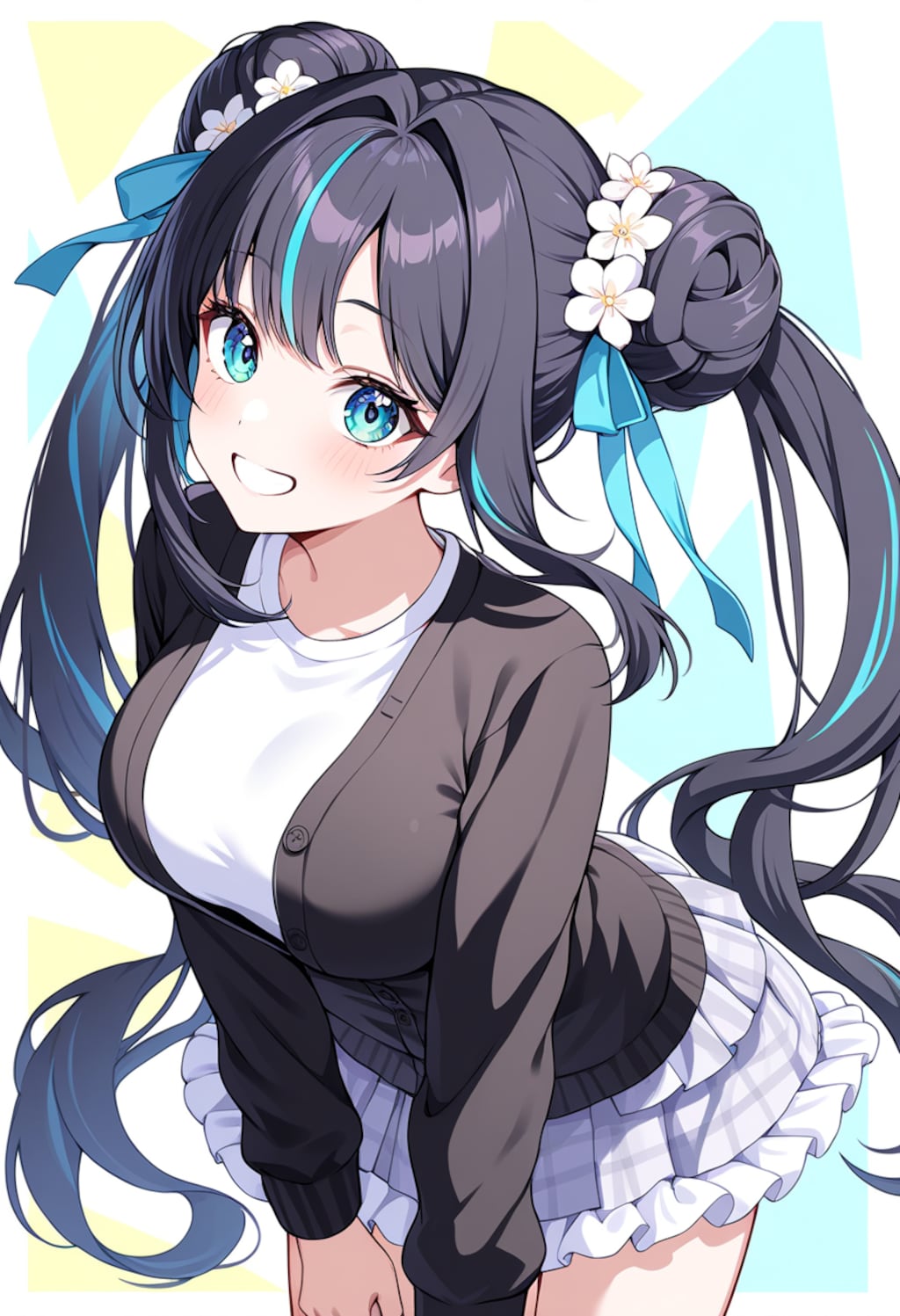 うちの子たちのカーディガンコーデ