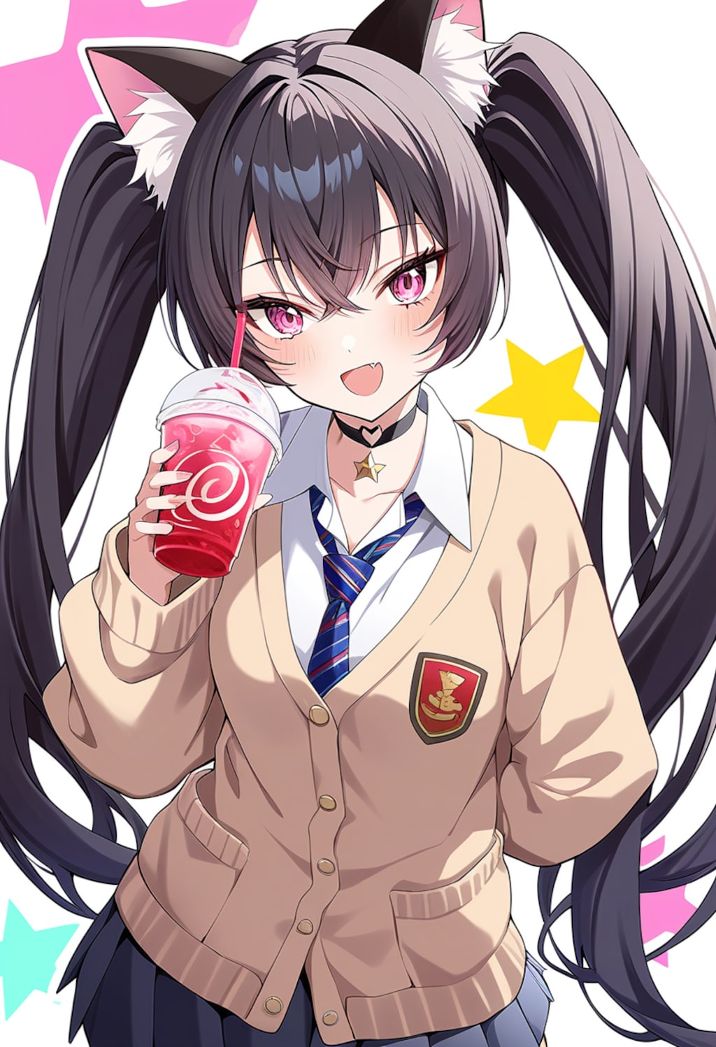 うちの子たちのカーディガンコーデ