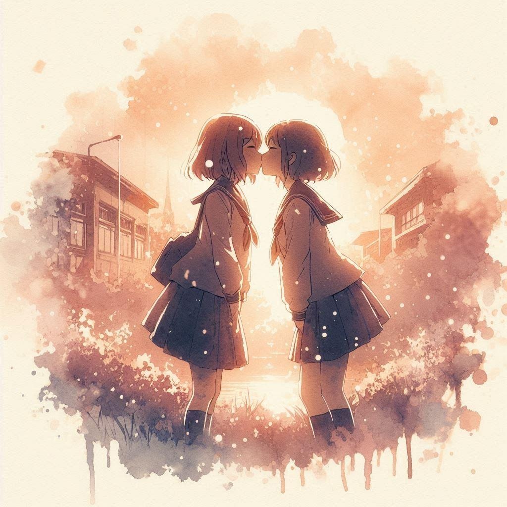 口と口が出会った (カップル30)