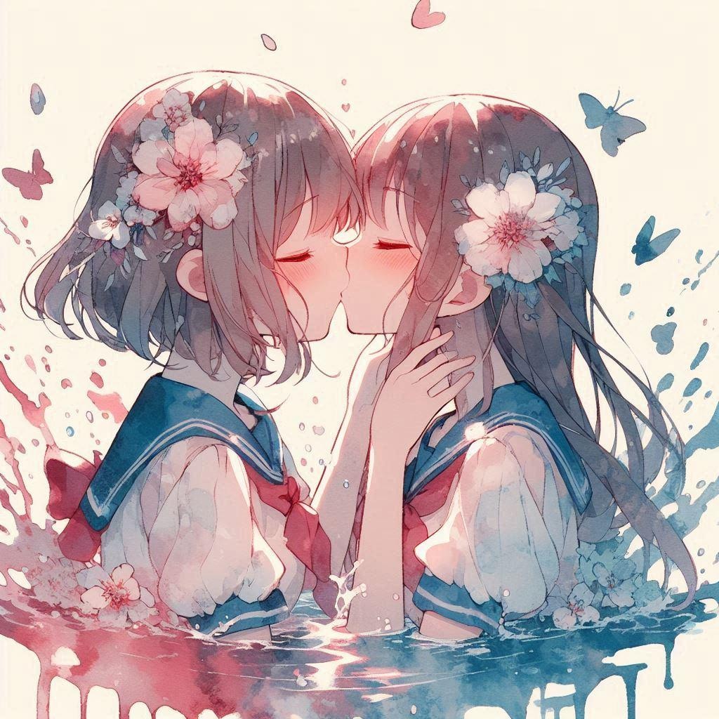 口と口が出会った (カップル30)