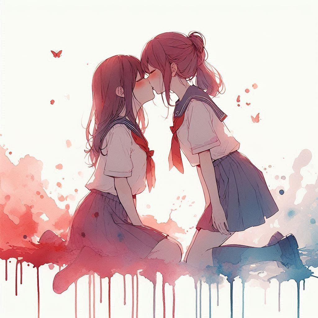 口と口が出会った (カップル30)