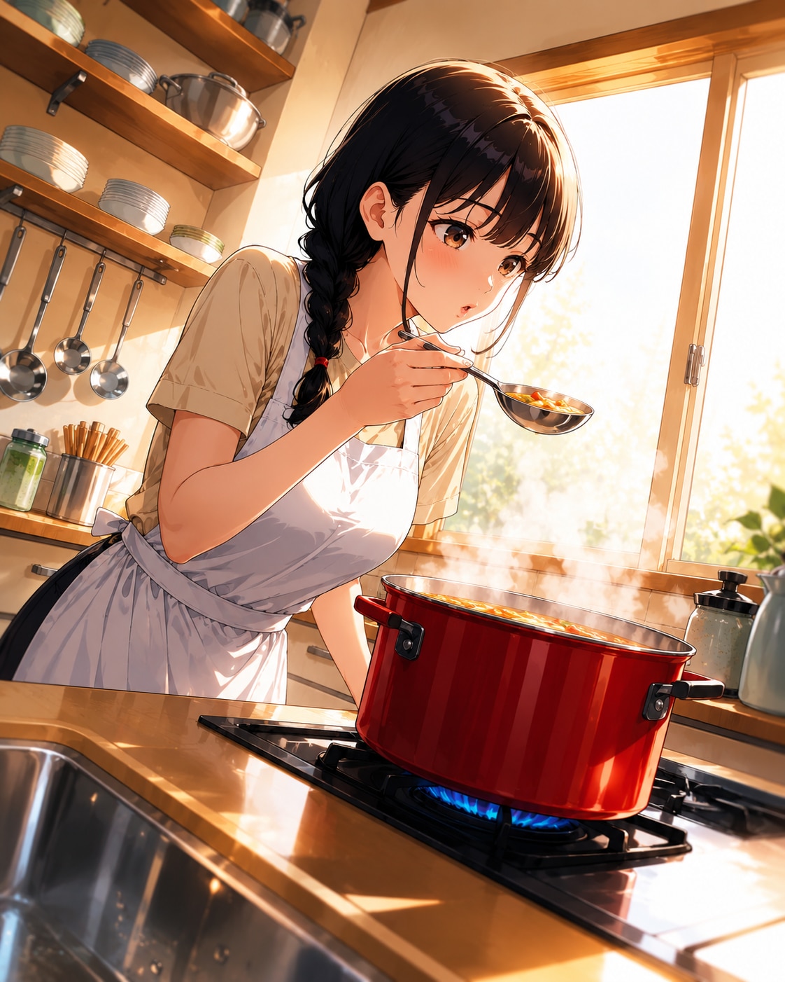 彼女の夕支度 | の人気AIイラスト・グラビア