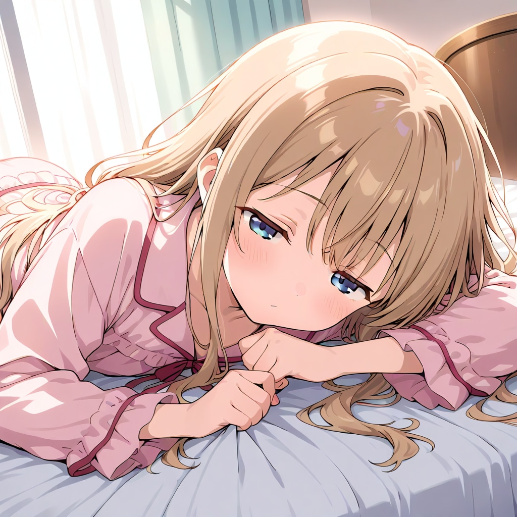 寝起き少女 | の人気AIイラスト・グラビア