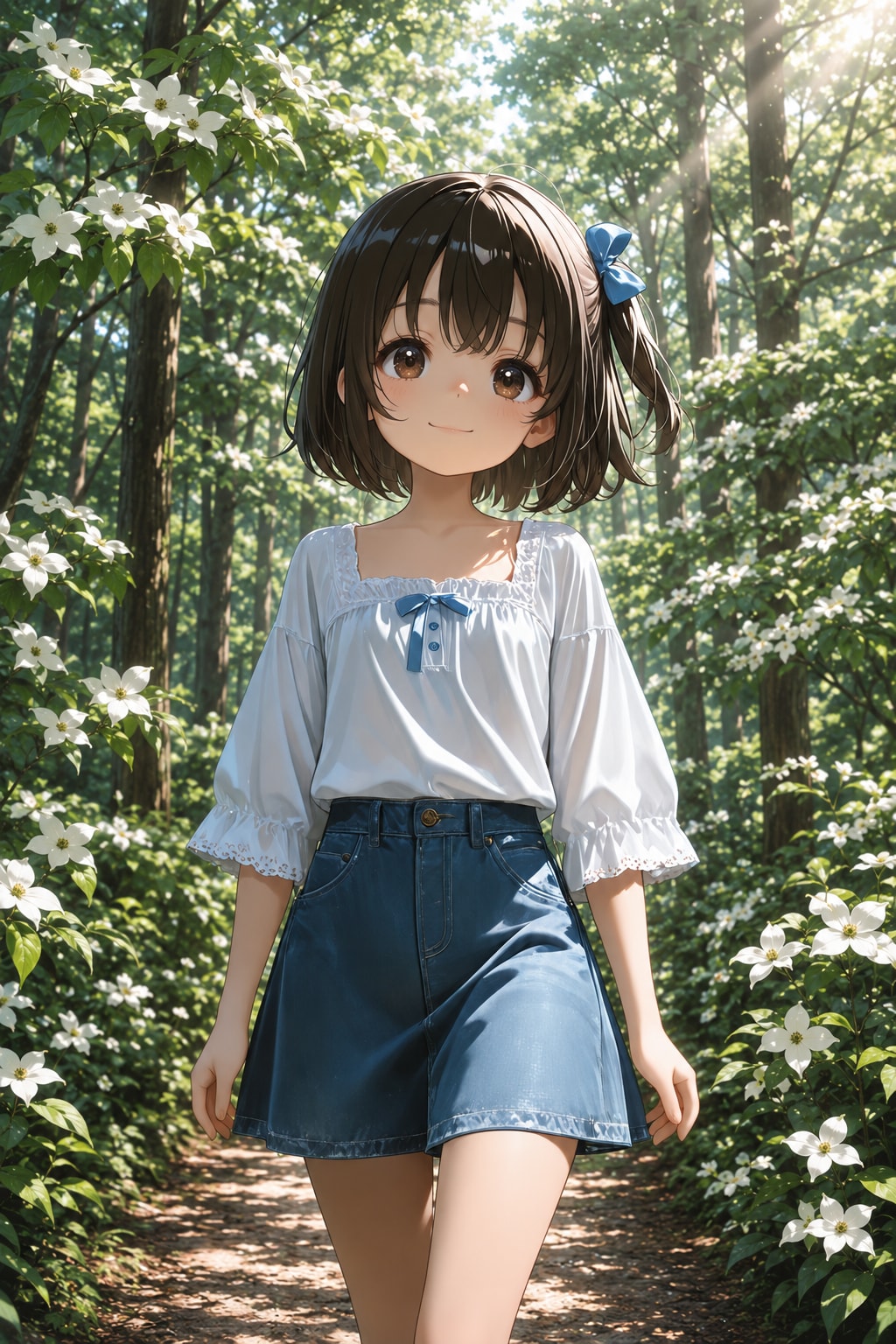 ヤマボウシの森で