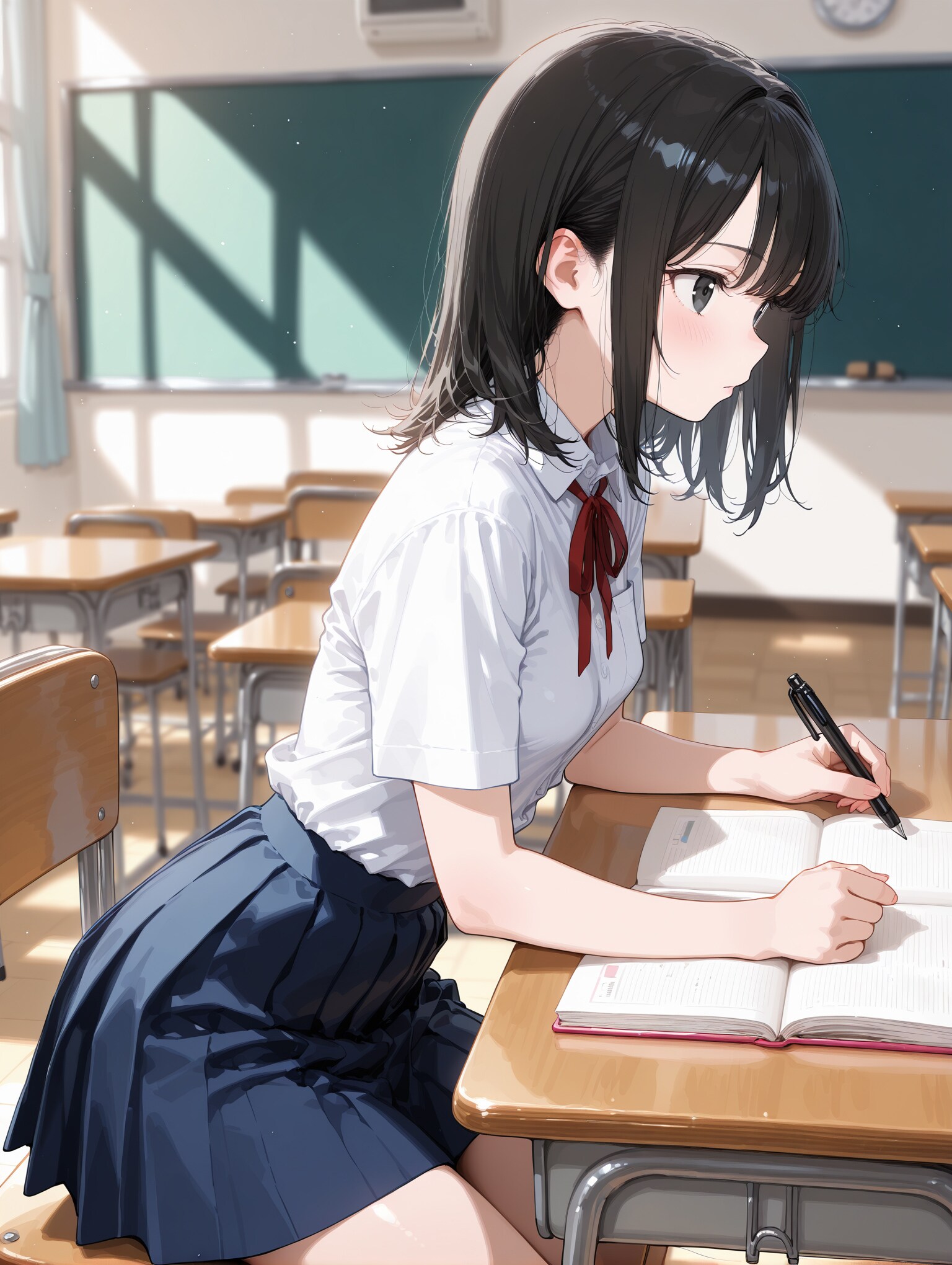 同級生　勉強中