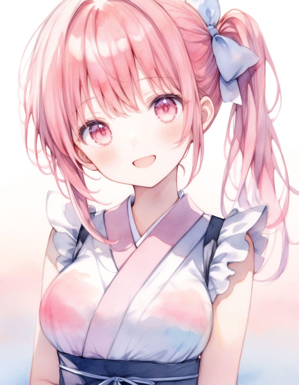 ピンク髪の和メイドちゃん　５