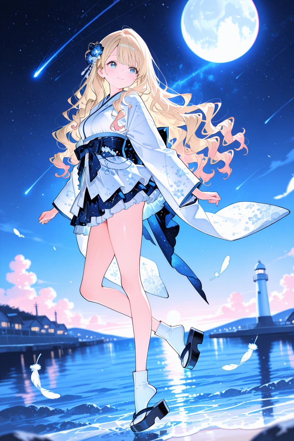 港に立つ初ちゃん | の人気AIイラスト・グラビア