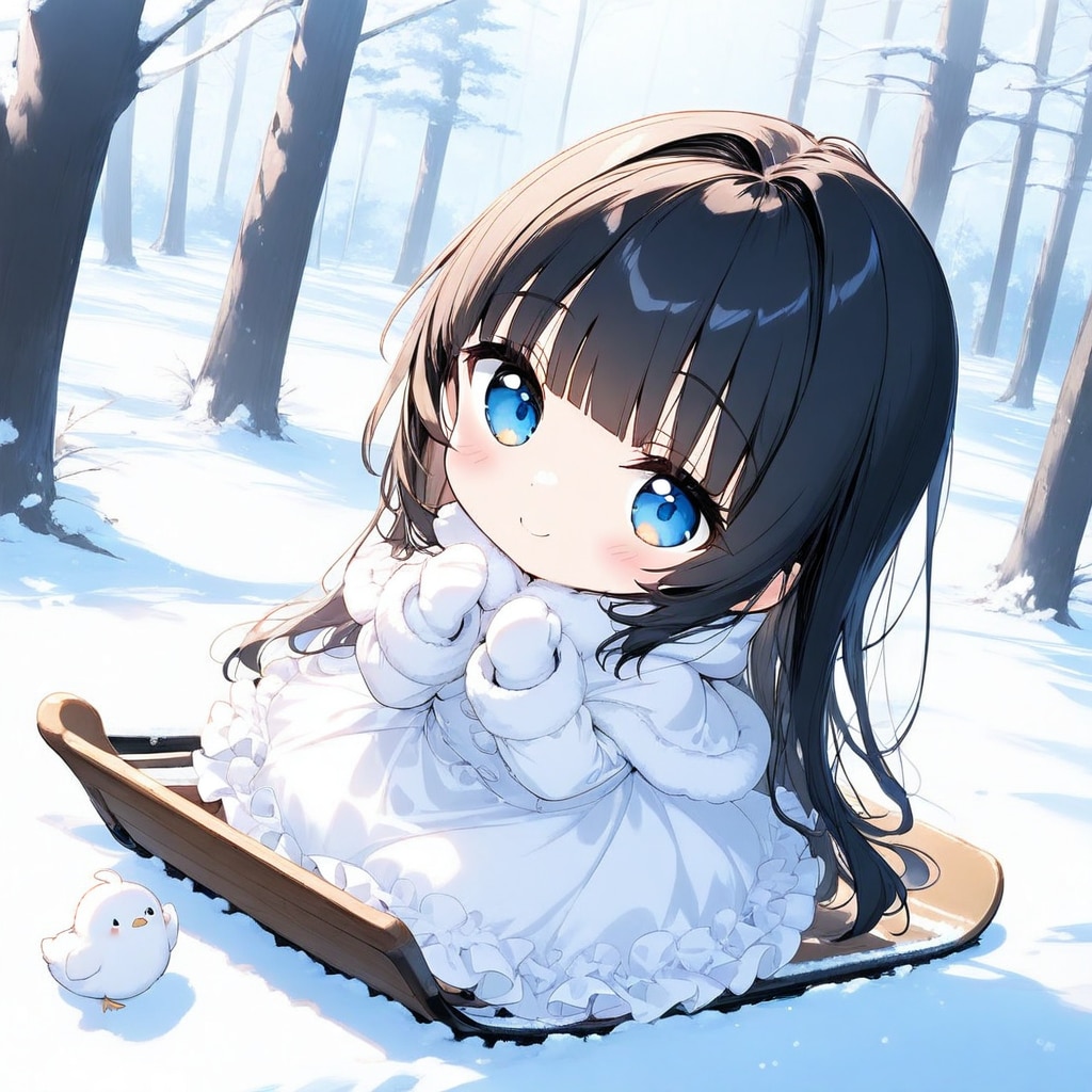 そりにのるちび姫