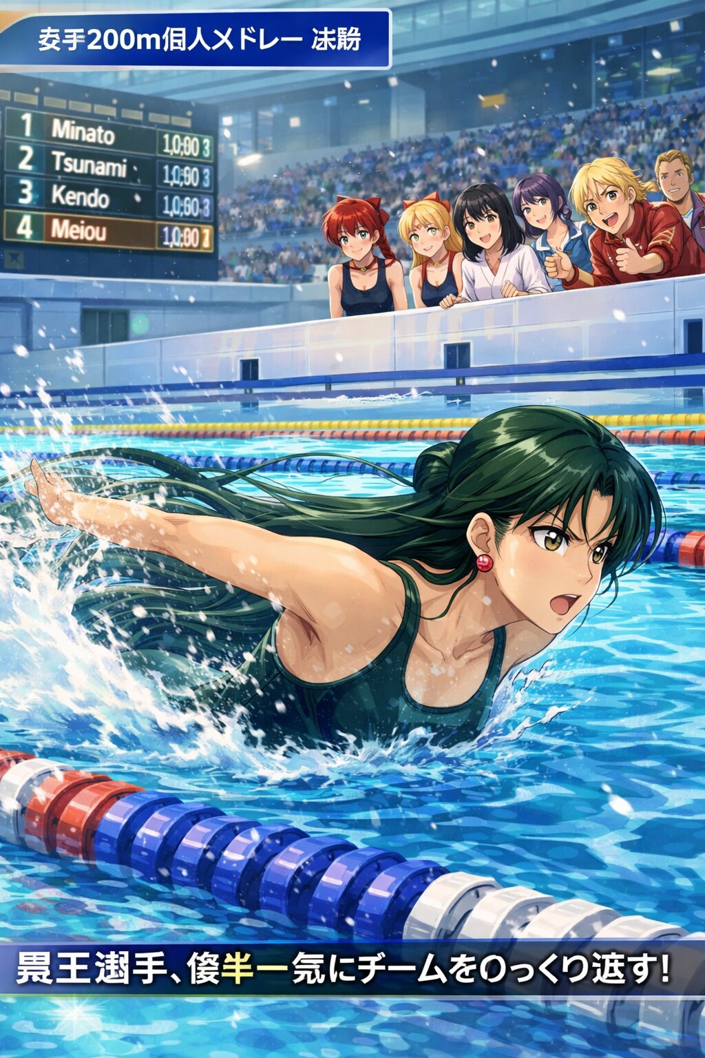 マスターズチーム、火野神社水泳部結成!!14 | の人気AIイラスト・グラビア