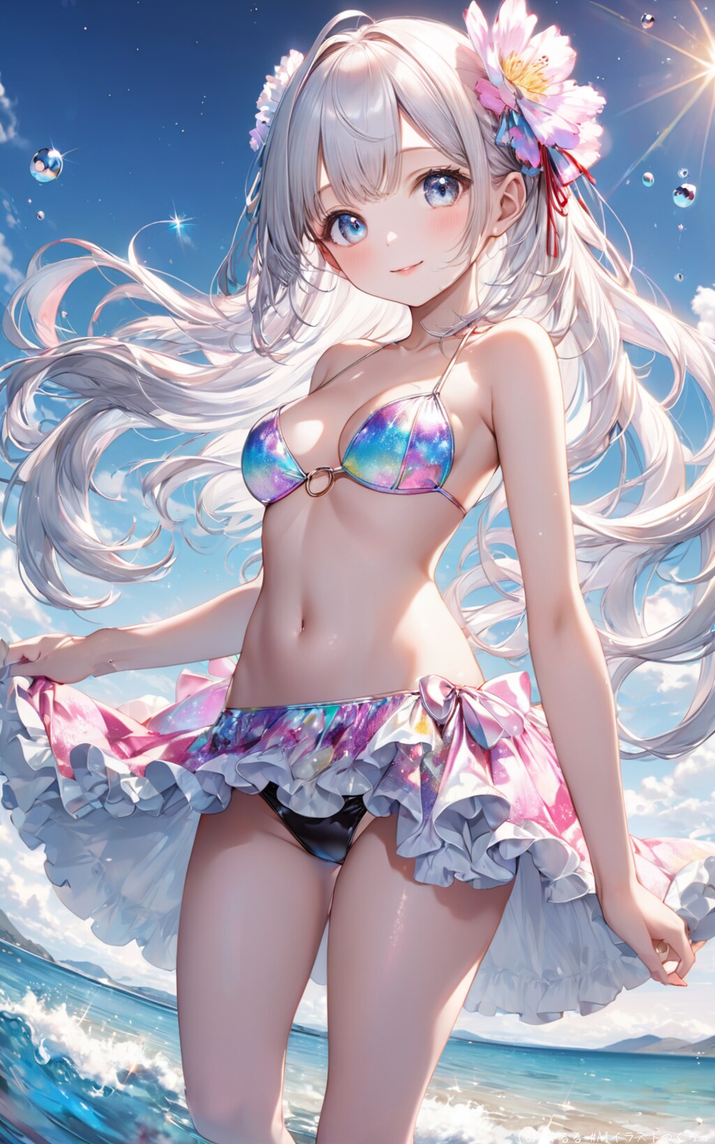 初めて浮き輪みたいなのがw水着コンテ#11～プラちゃん㊻～