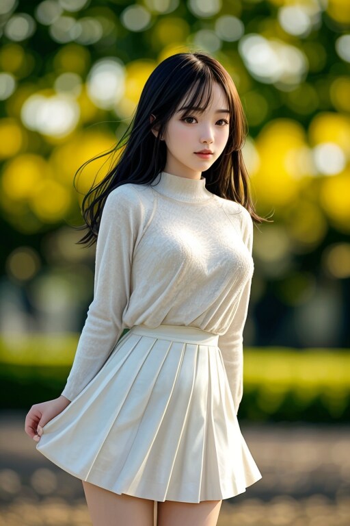 ニット＆スカート