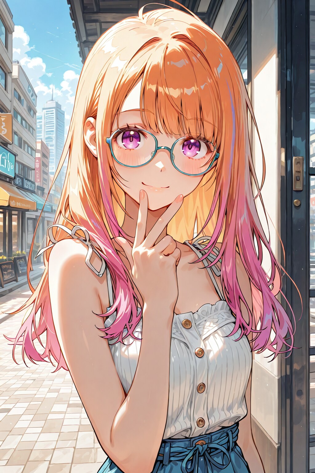 メガネ美少女 | の人気AIイラスト・グラビア