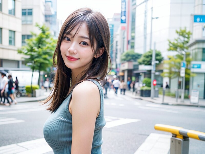 街中の美人さん