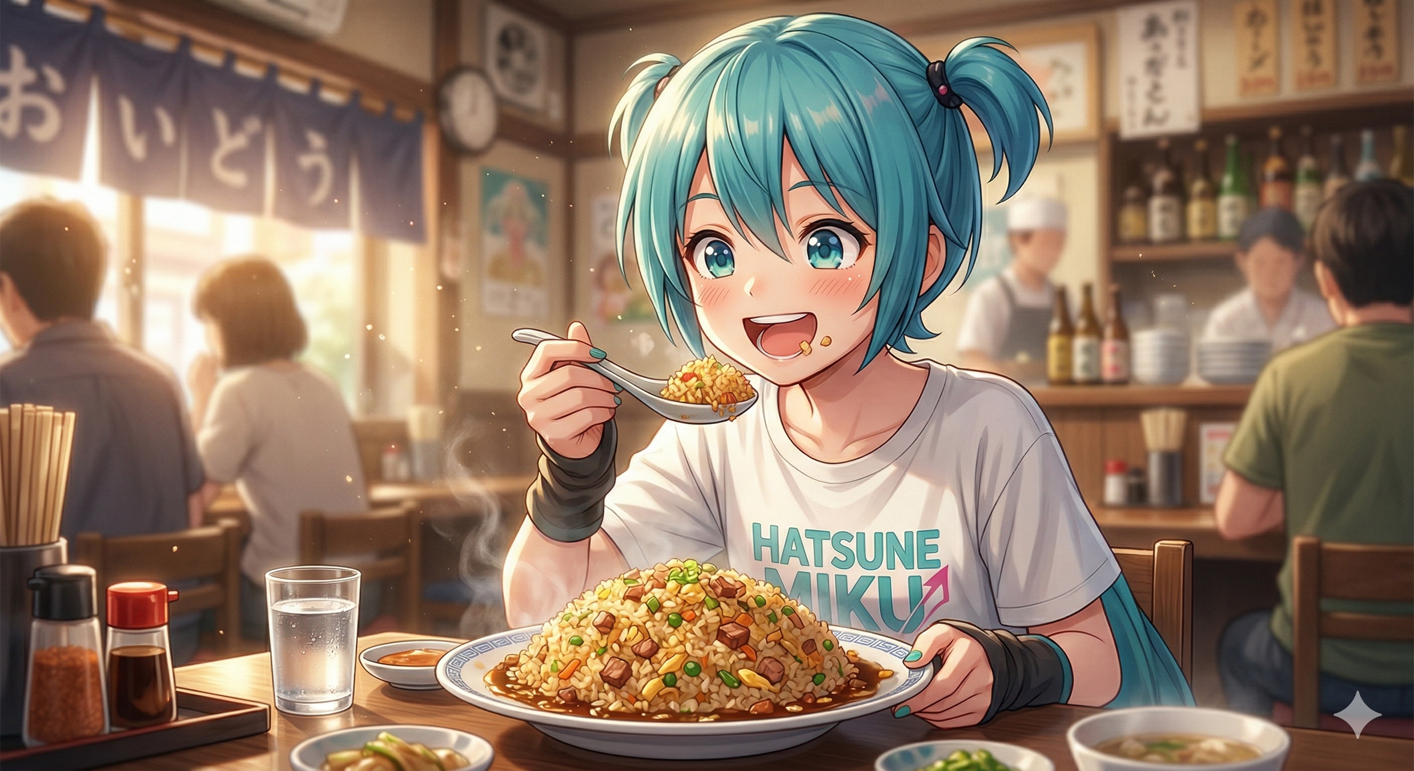 今日の昼飯は大盛チャーハンです😋 | の人気AIイラスト・グラビア