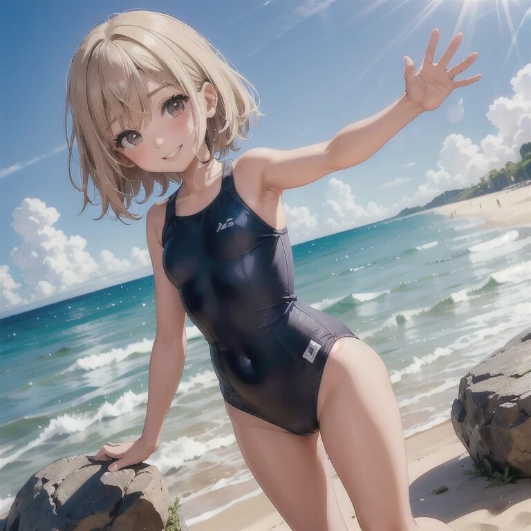 お兄ちゃん穴場だけど岩場だねっ