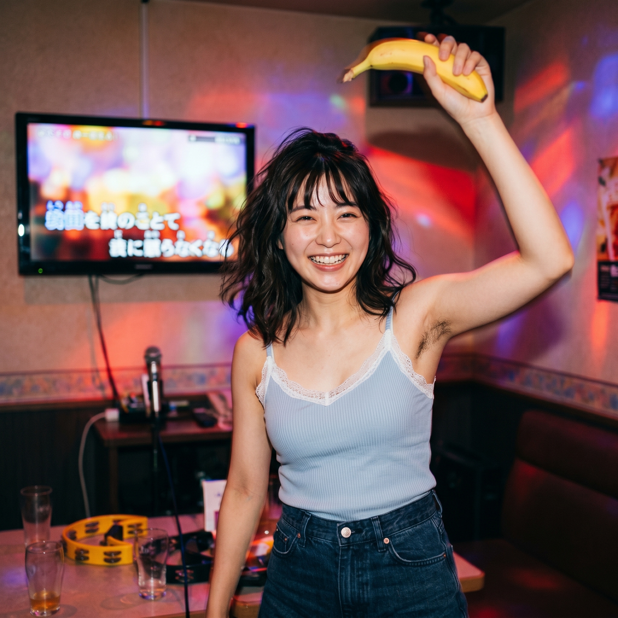 腋毛、バナナ