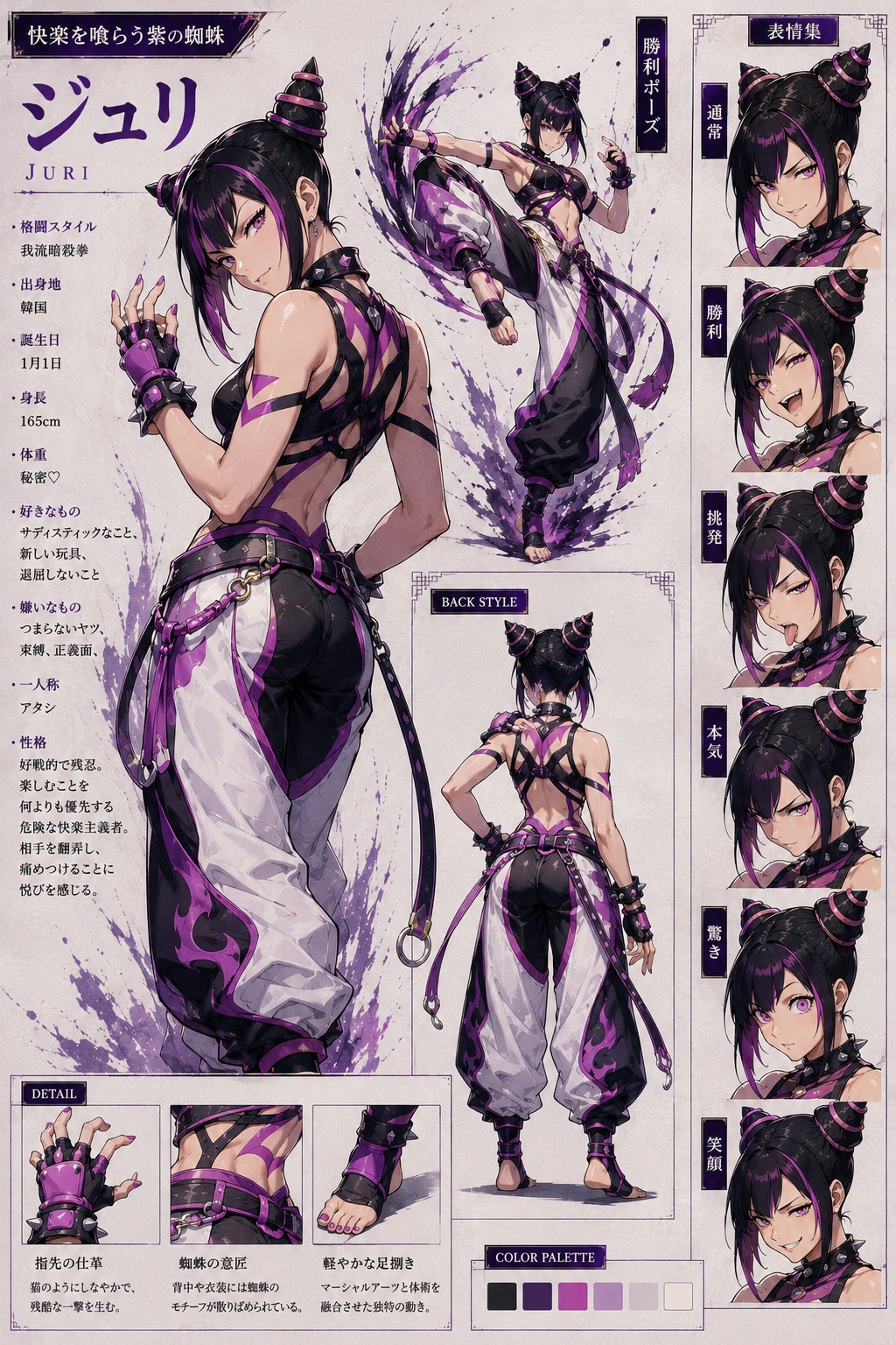 格ゲーヒロイン設定集的な