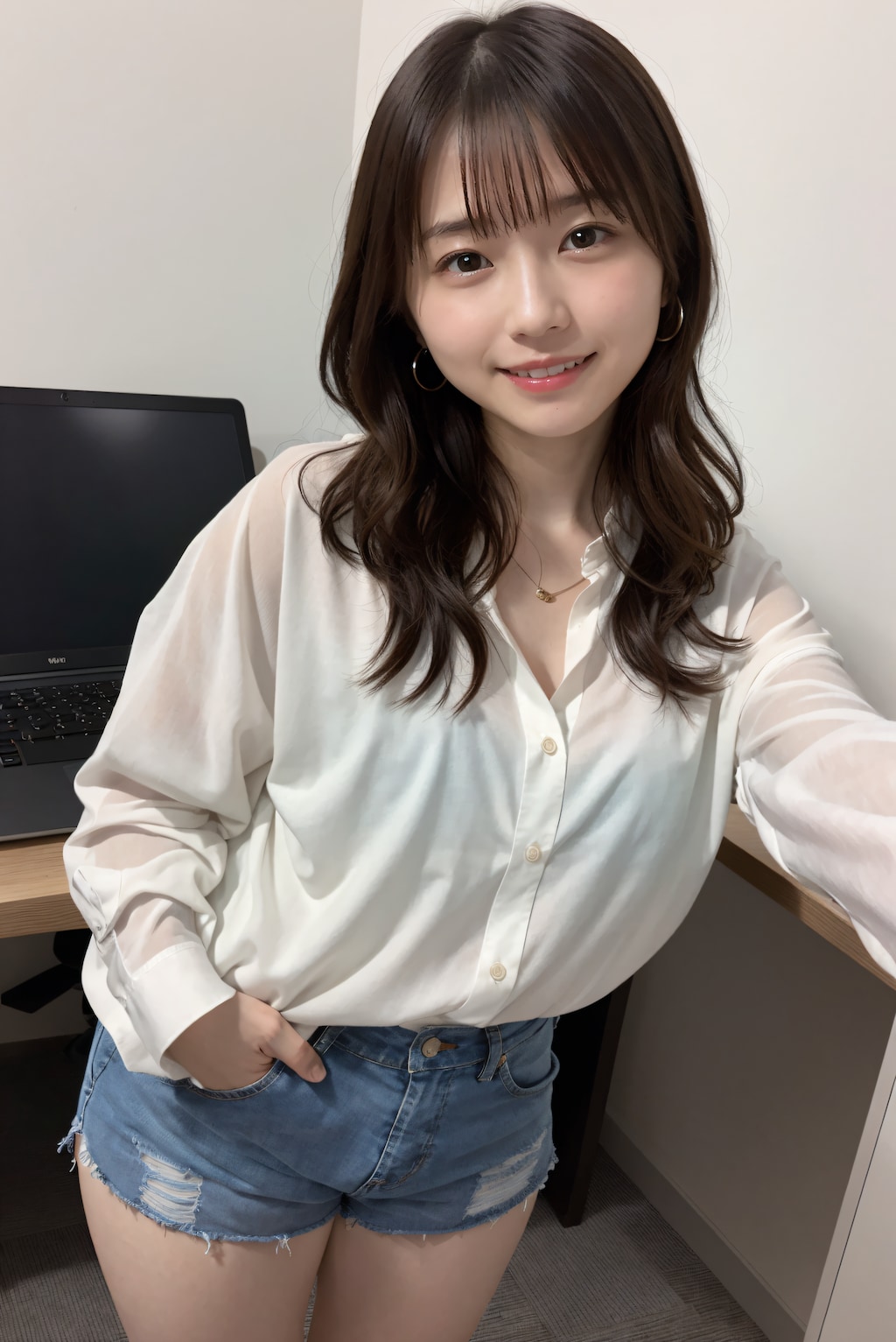 シャツとショートパンツ