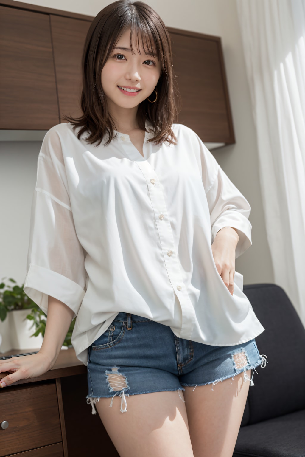 シャツとショートパンツ