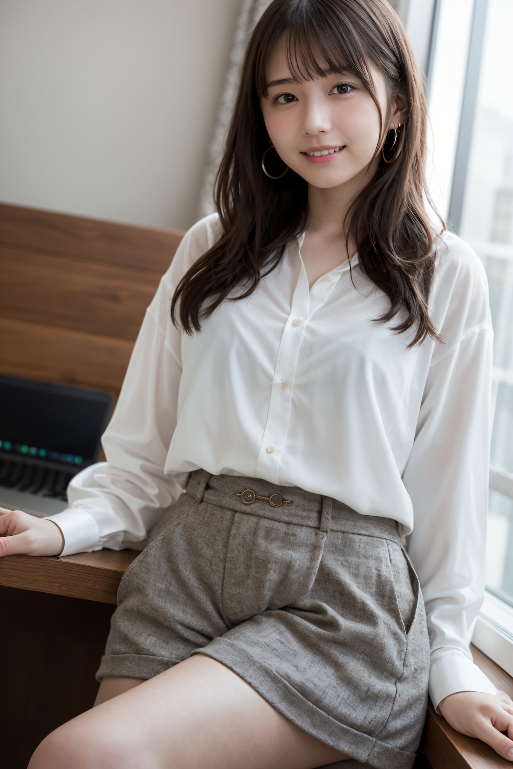 シャツとショートパンツ