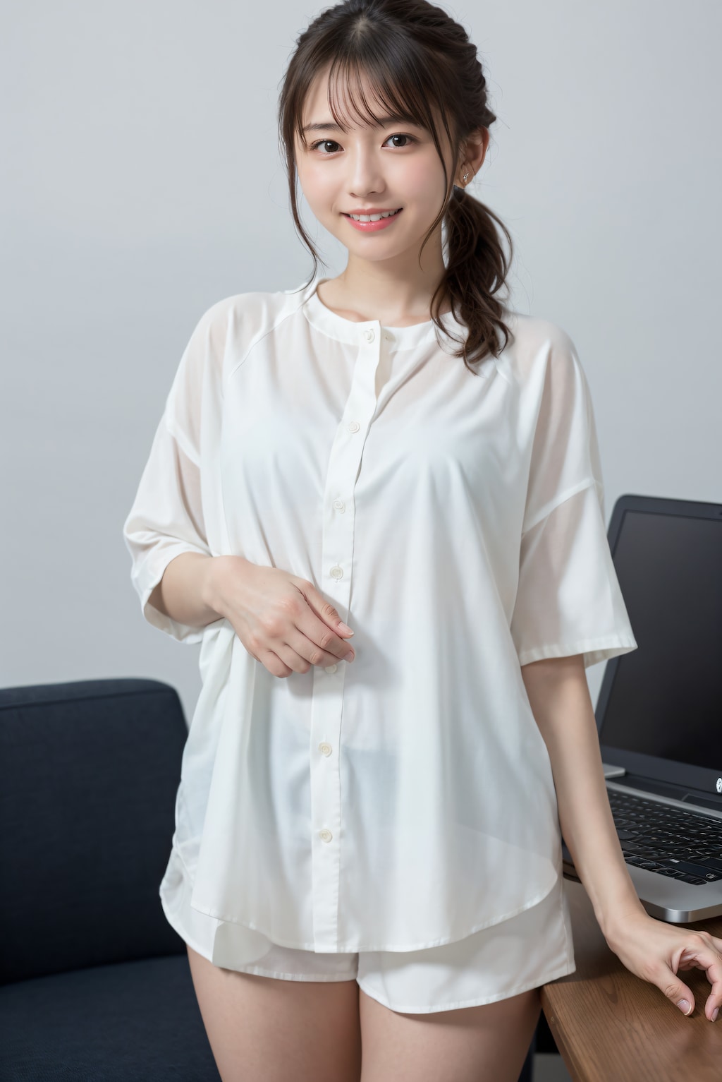 シャツとショートパンツ