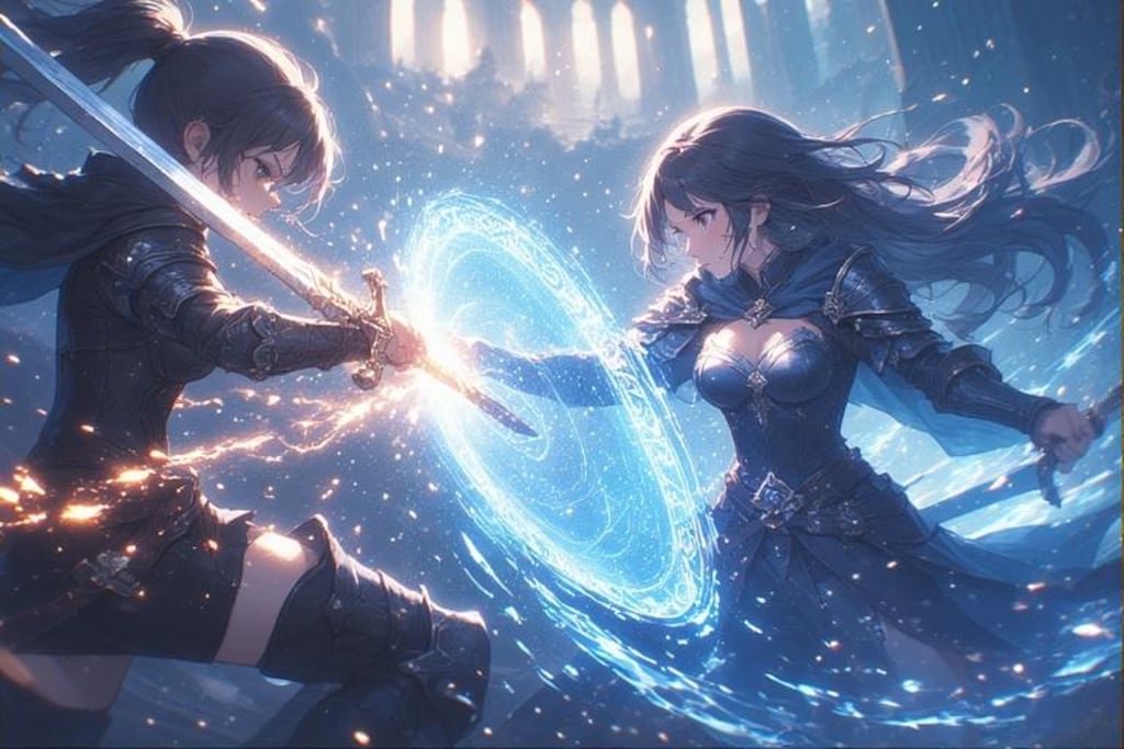 剣と魔法の対決